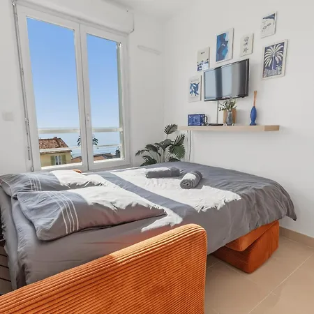 L'azur - Seaview - Ac - Tram - Wifi - Airport Apartment Nizza