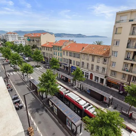 L'azur - Seaview - Ac - Tram - Wifi - Airport Nice
